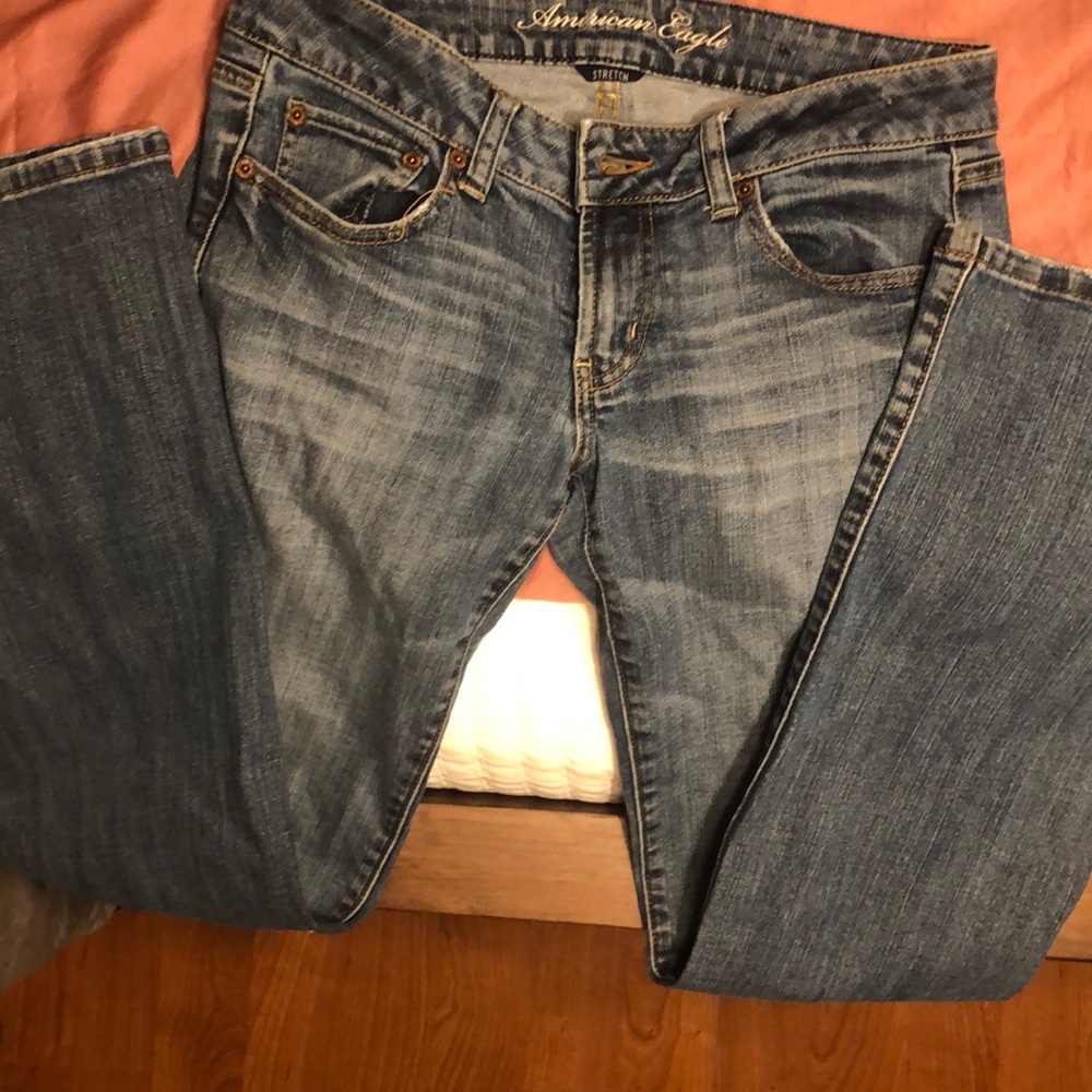 American Eagle Bootcut Favorite Boyfriend Jeans.